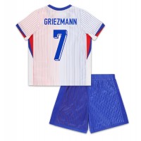 Frankreich Antoine Griezmann #7 Fußballbekleidung Auswärtstrikot Kinder EM 2024 Kurzarm (+ kurze hosen)